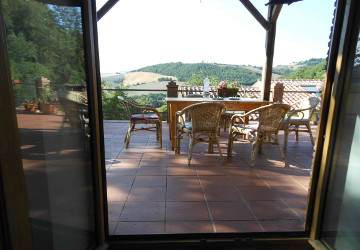 Blick auf die Terasse Blick auf die Terasse